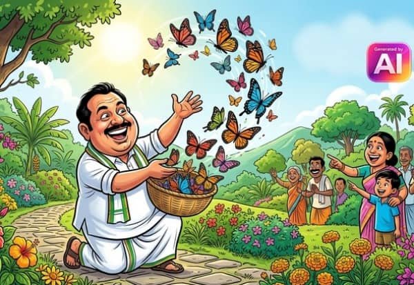 வண்ணத்துப்பூச்சி வாழ்விட பூங்கா காவேட்டிப்பட்டியில் திறந்து வைப்பு